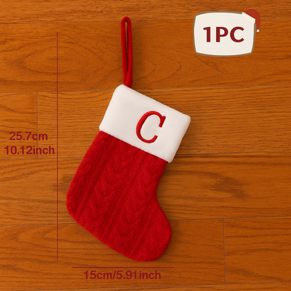 NEW - Festive Initial Stockings
