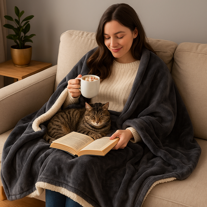 Luxurious Wool Throw Blanket